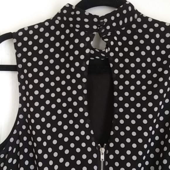 Forever 21 Black & White Polka Dot Dress - Picture 5 of 6